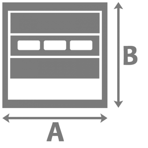 Dimensions porte sectionnelle industrielle